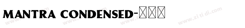 Mantra Condensed字体转换